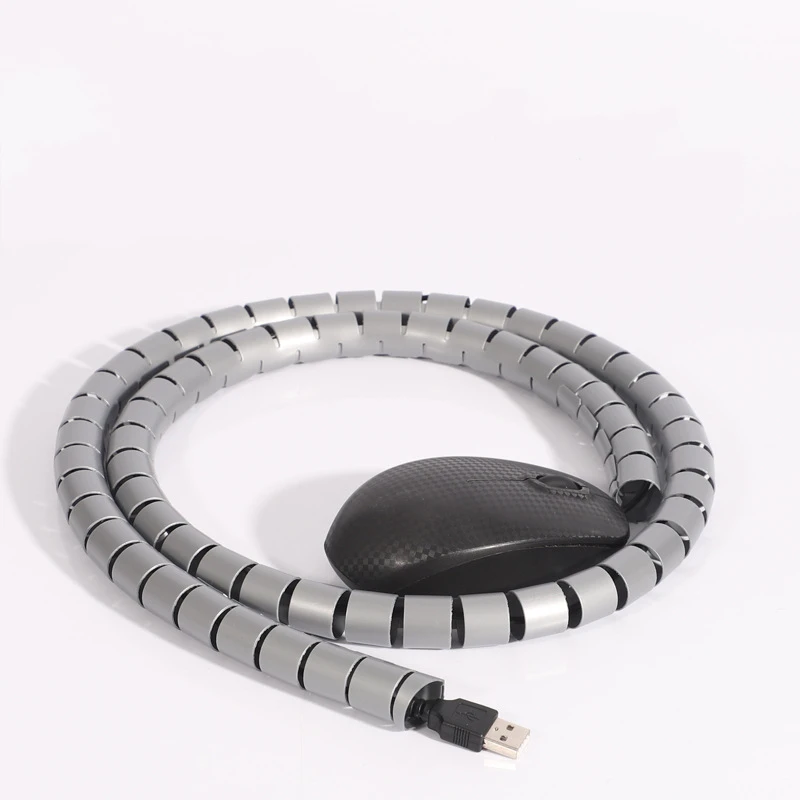 8MM Spiral Wrapping Sleeve High Quality PE Cable Wire Sleeves Spiral Cable Management