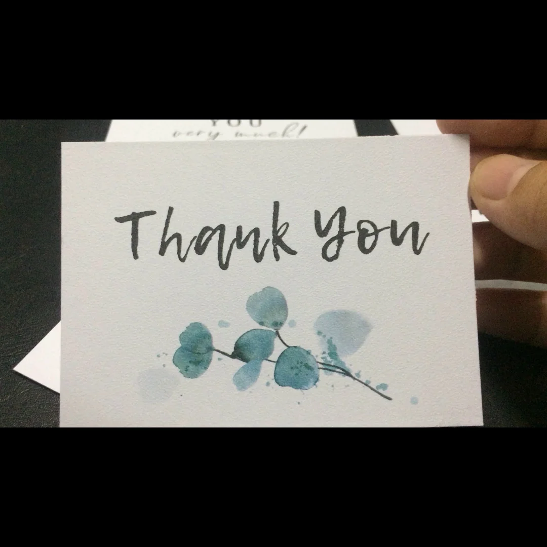 Custom Personalized thank you card  Greeting Card Writing Postcard Gift Custom Thank You Card for Small Business