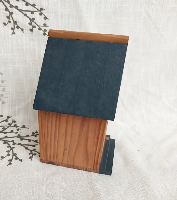 Excellent quality new unfinished wooden bird house wholesale wood nest aviary wood product