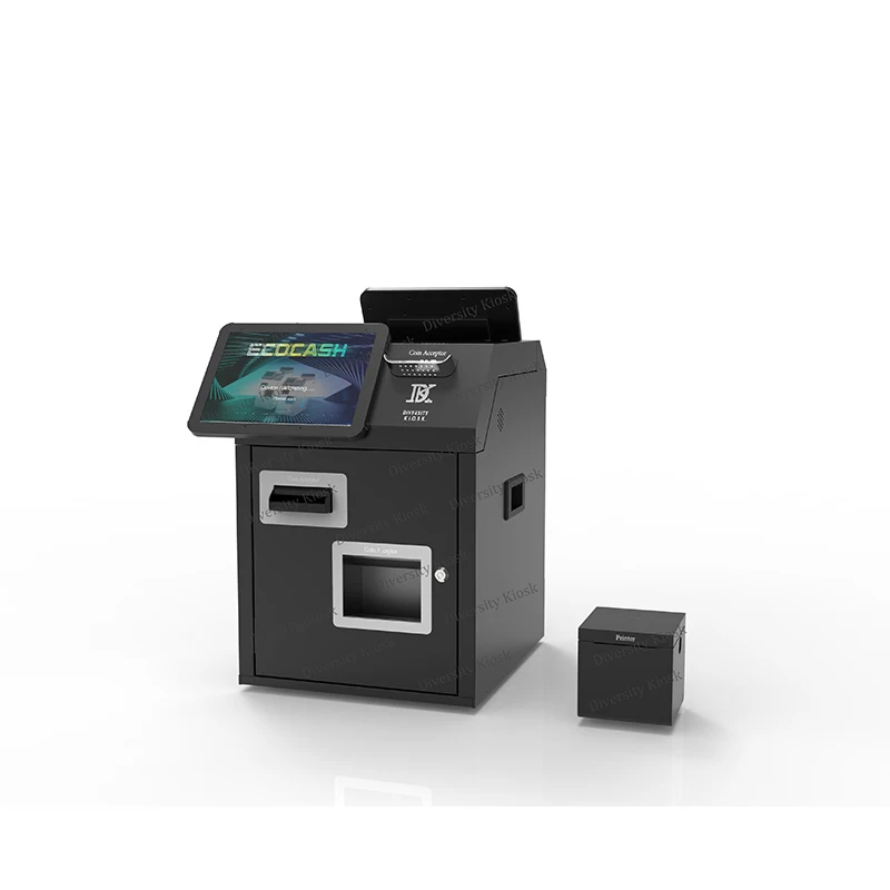Work without Watch Wrong Notes Reject Notes Coins Recycled Cash Deposit and Withdraw Kiosk System Cheque Card ATM