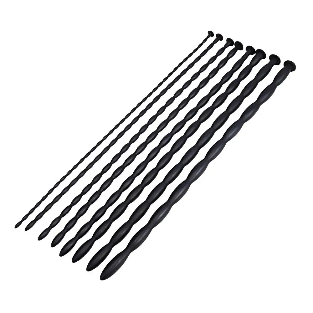 MOGlovers Urethral Sounds Silicone Penis Plug Dilator Set for Advanced Player Multi Beads 8 PCS urethral sounding kit male