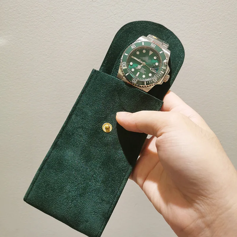 2023 Watch Travel Case for Men and Women Portable Velvet Watch Pouch Watch Storage Bag and Organizer