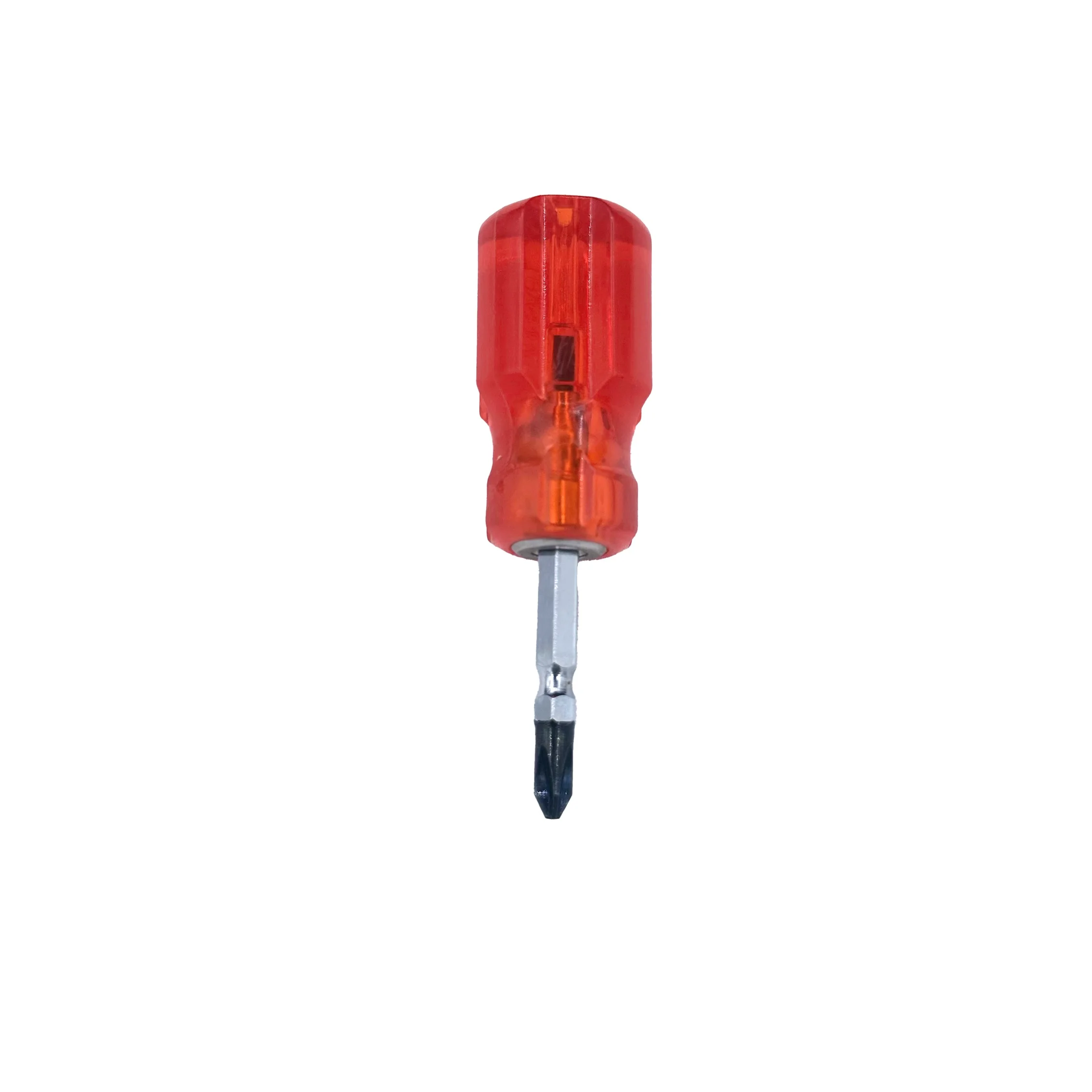 Red Transparent Handle Mini Size Screwdriver Portable Radish Head Repair Tools Screwdriver