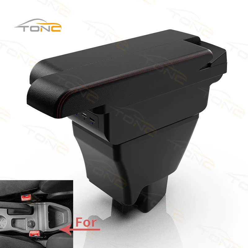 TONC Enhance Comfort in Your TATA Tiago - Custom Armrest Box with USB Charging Ports, Sleek Design, and Easy Installation