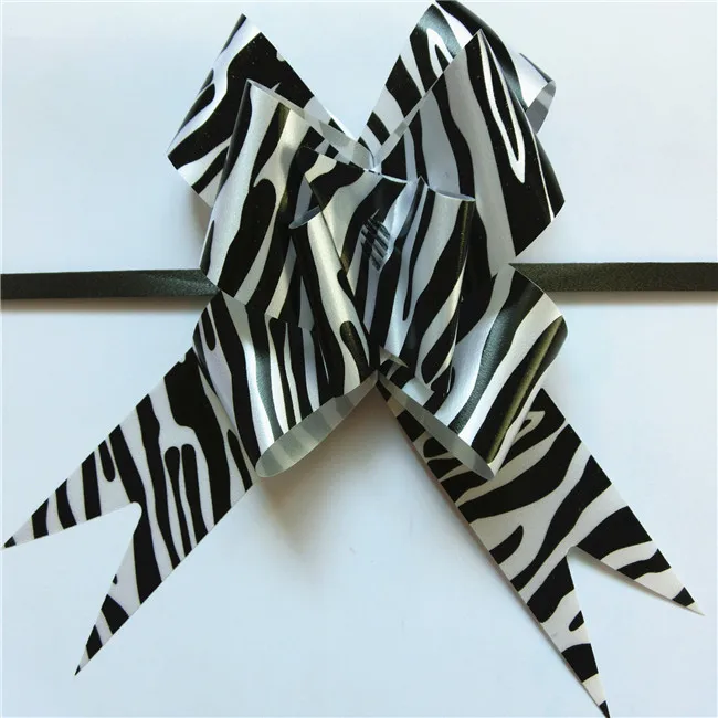 pp butterfly pull bow ribbon with printing