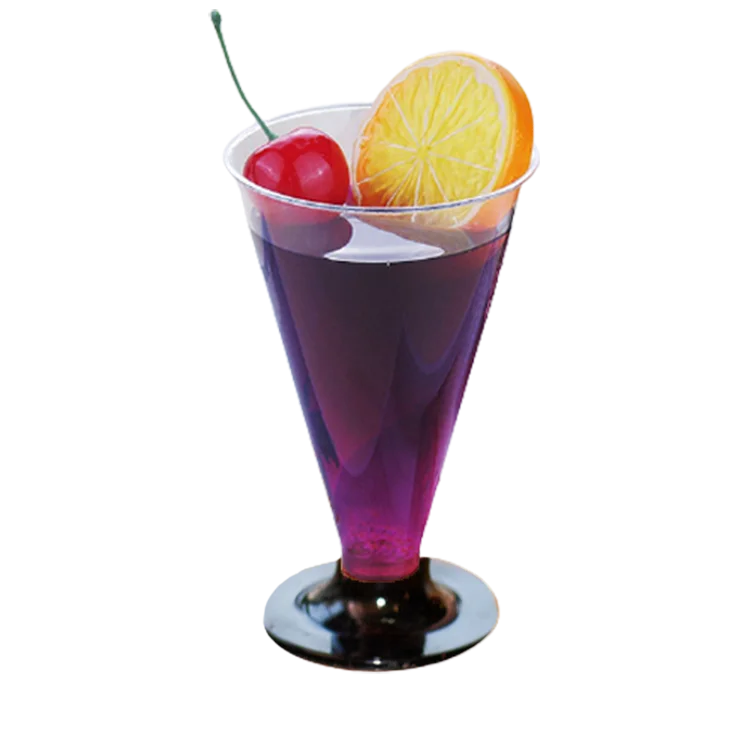 Wholesale Disposable Clear Ice Cream Cake Container Jelly Mousse Pudding Cup Ps Plastic Dessert Cups