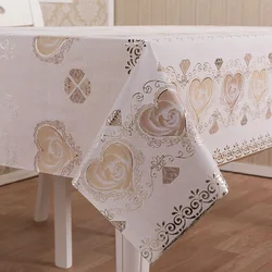 Buffalo Plaid Striped Jacquard Rosette With Polyester Cheap Pvc Tablecloth