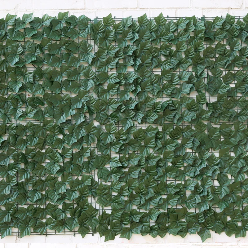 EG-G377 Artificial Hedge Faux Ivy Fence Privacy Screen Leaf Balcony Fencing UV Procted Decor