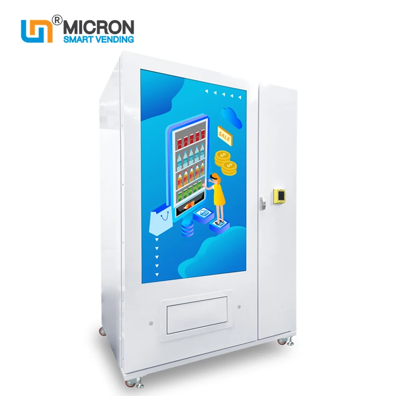 Микронный умный торговый автомат для электронных сигарет с большим экраном и признанием возраста в
