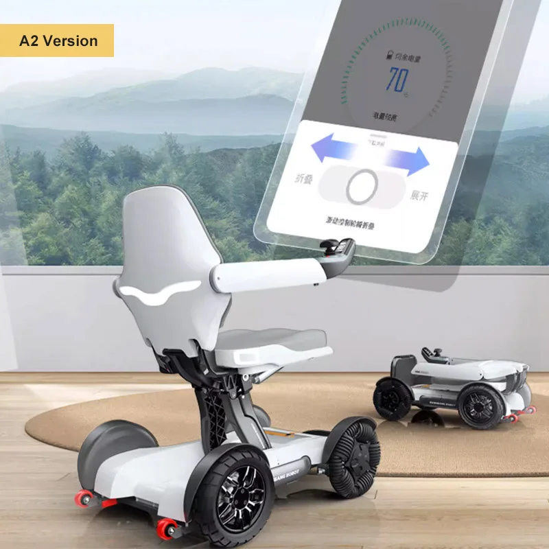 Wholesale Lightweight Auto Folding Electric Wheelchair Mobility Scooter for Elderly