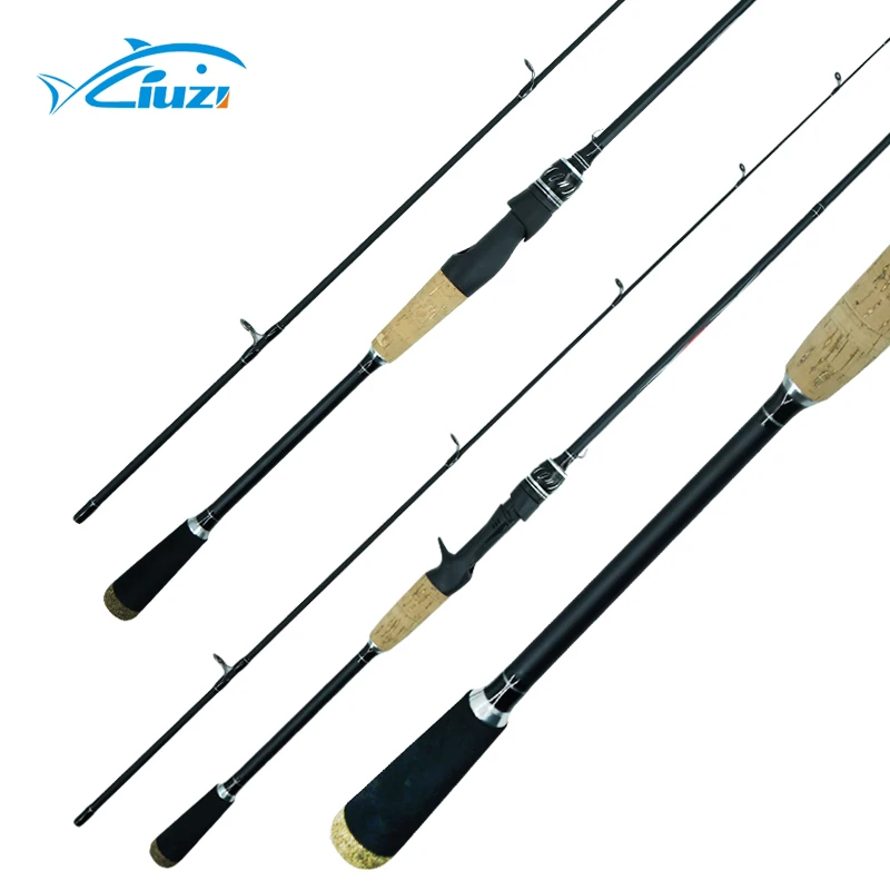Cheap carbon 2 bait bait fishing rod rotation rod cast sticks are ready