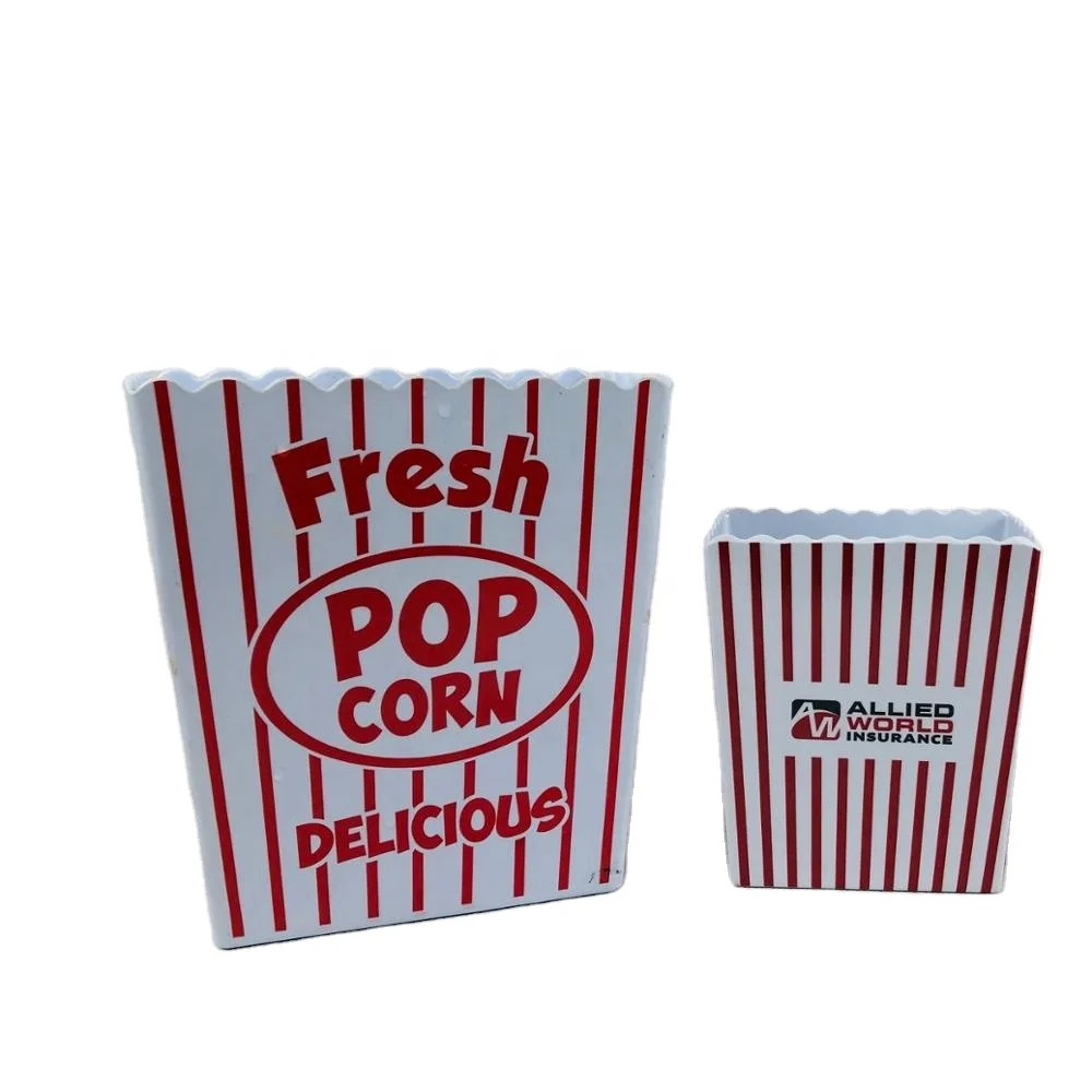 Оптовая продажа Новый Дизайн Меламин попкорн чаша пластиковый ФИЛЬМ попкорн чаша