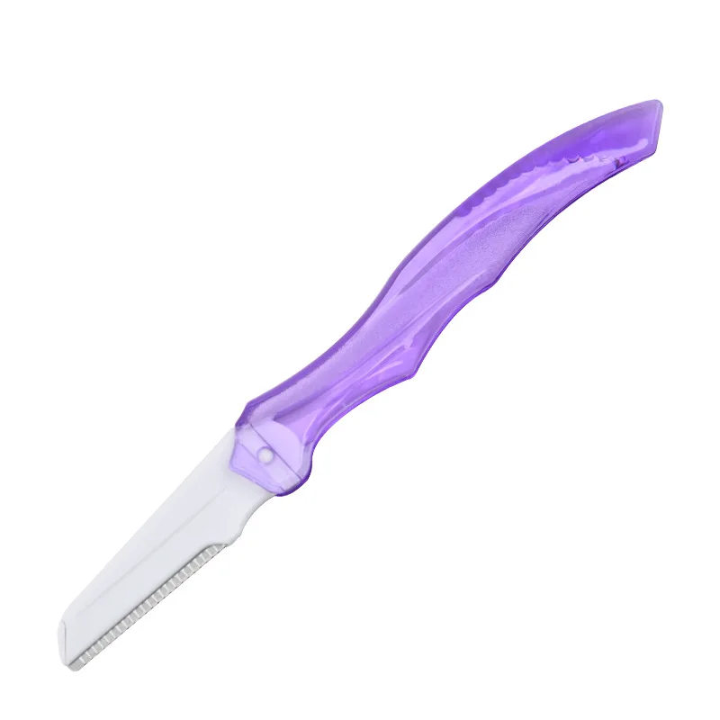 Multi-Purpose Stainless Steel Blade Eyebrow Trimmer Eco-Friendly Hair Remover Makeup Tool Easy Shaving with Safety Net