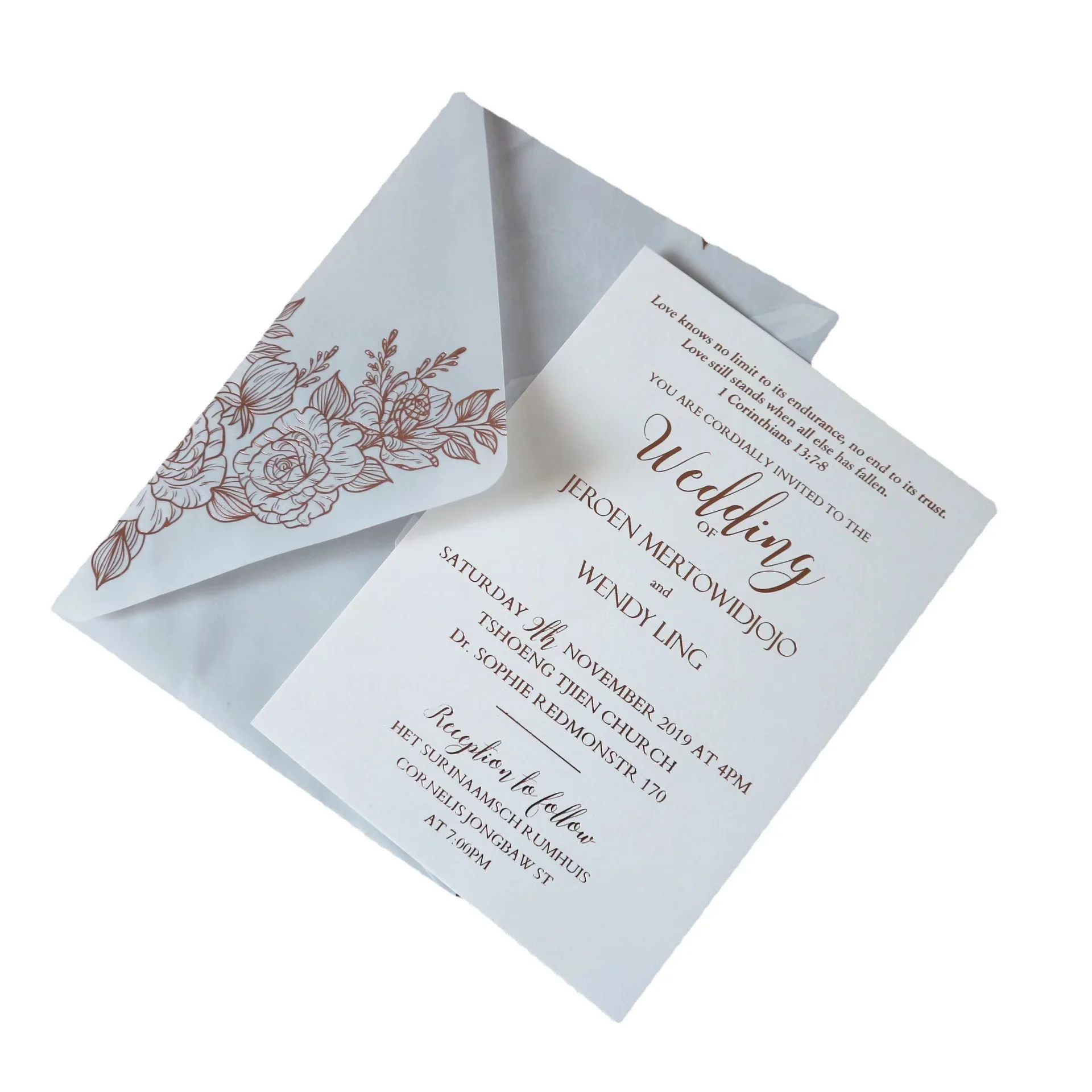 Custom Color Printing Translucent Vellum Parchment Paper Envelope Butter Tracing Paper Gift Envelope