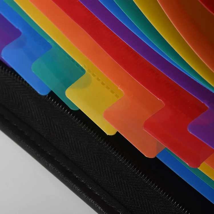 Heavy Duty A4 PU Leather Expanding File Folder 12 Pockets Zipper Portfolio Document Organizer Presentation Folder