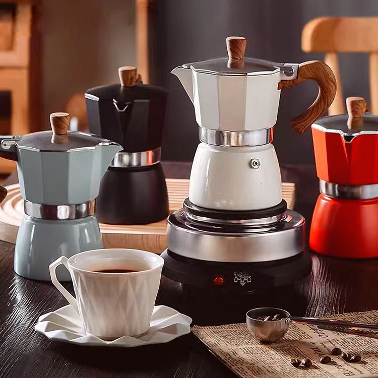 Premium Aluminum Mocha Espresso Kettle Stove Concentrate Percolator Moka Pot