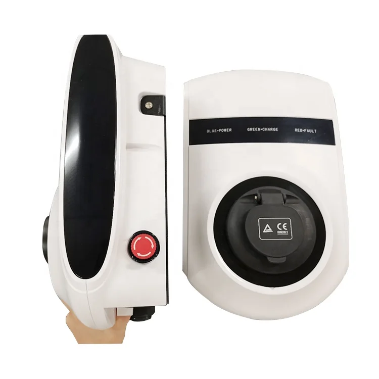 Type 2 Socket Manufacture European 7.2KW Wallbox Home IP55 7KW EV Charger 1Phase IEC 62196-2 Electric Car EV Charging Station