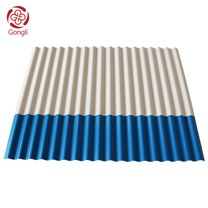 Lightweight Upvc Plastic Trapezoidal  Roof Sheet Rain protection UPVC Roof Tile