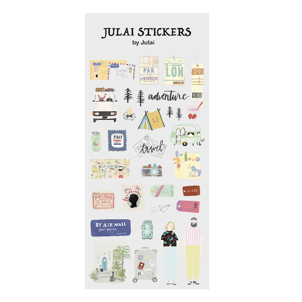 ON VACATION Die Cut Cute Stickers For Wholesale Kawaii Cartoon Journal  Planner Laptop Phone Sticker and more options