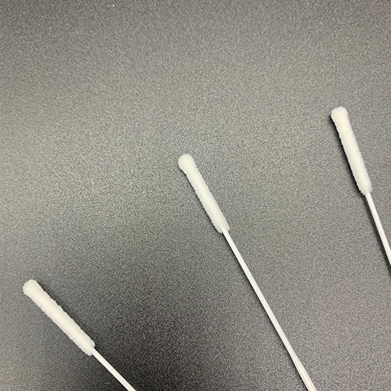
Hot Sale Sterile Nylon Nasal Swab Flocked Individual Packaging Nasal Swab With Tube 