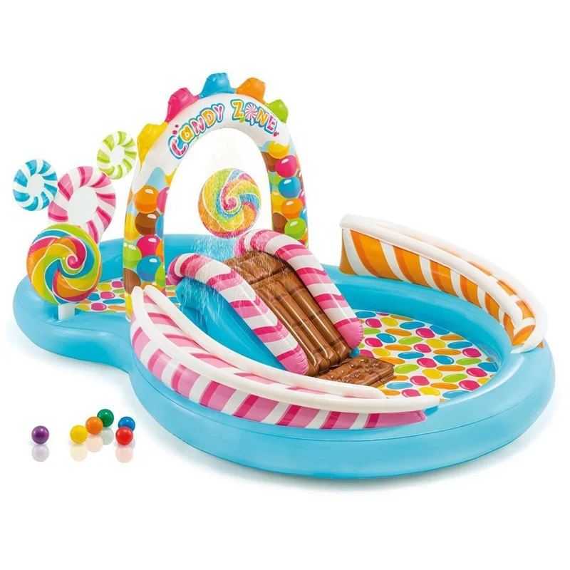 Надувной игровой центр Intex 57149 Candy Zone водный парк надувные горки для бассейна