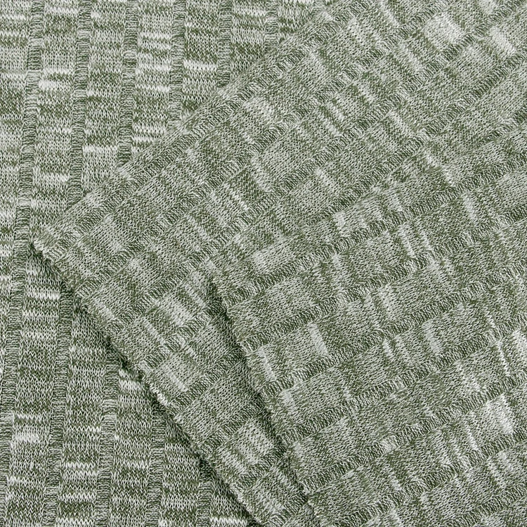 
Fabric Ribrib Brand New 19% Spandex 81% Polyester Ocean Recycled Ribbed Stretch Fabric 