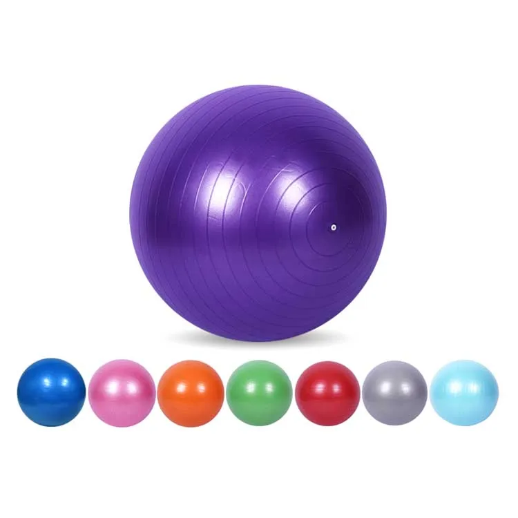 Pvc Exercise Fitness Gym Custom Printed Anti Burst Pump 65cm Pilates Yoga Ball
