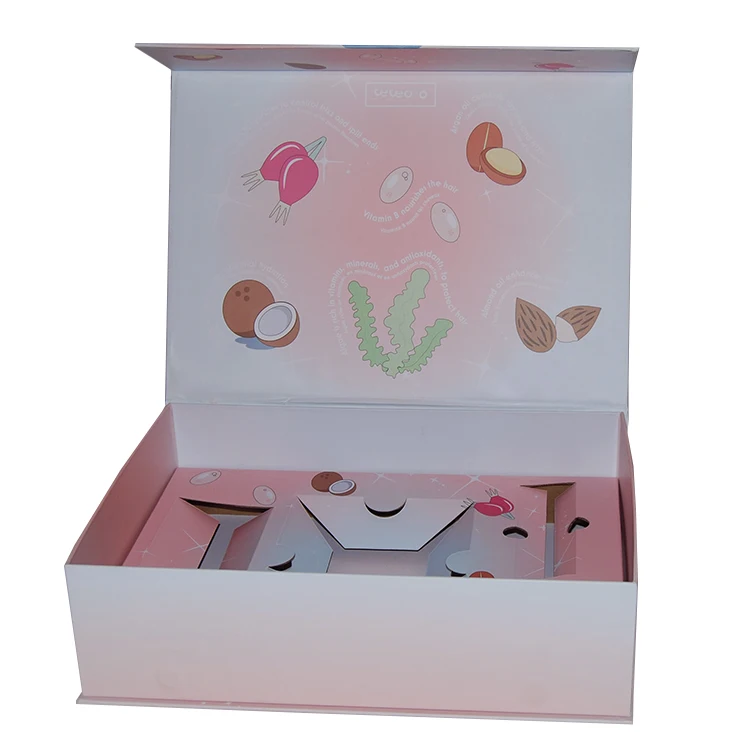 Recycled Custom Fashion Luxury Magnetic Gift Paper Box For Garments Circle Gift Folding Cosmetic Boxes Packing