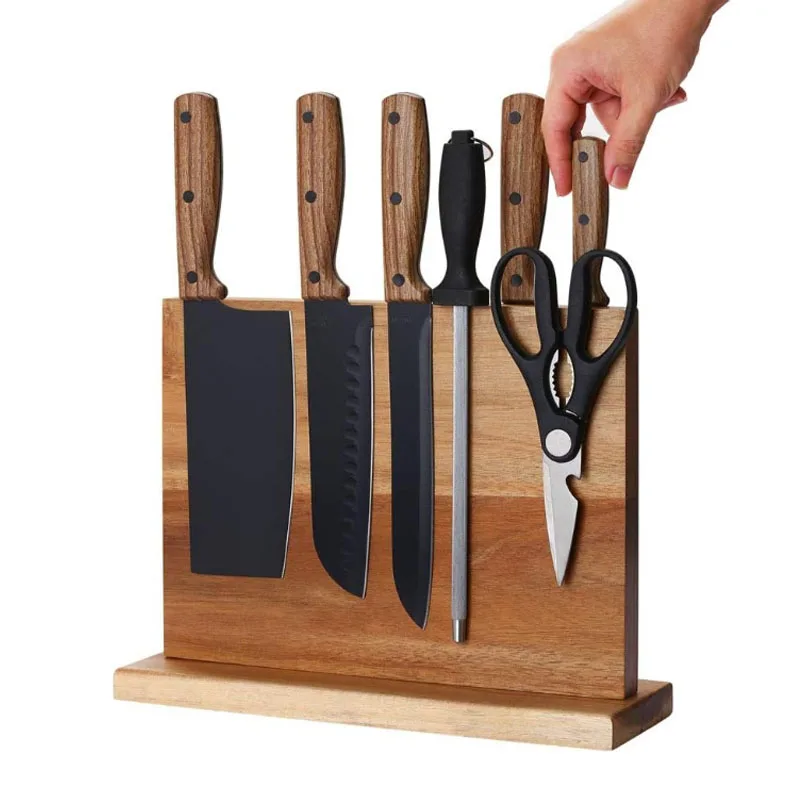 Strong Enhanced Magnets Multifunctional Storage Knife Holder Home Kitchen Magnetic Knife Block Holder Rack Magnetic Stands