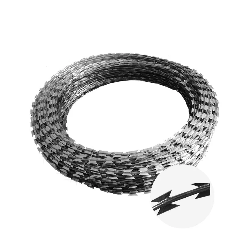 BTO-22 450mm Galvanized Concertina Razor Barbed Wire