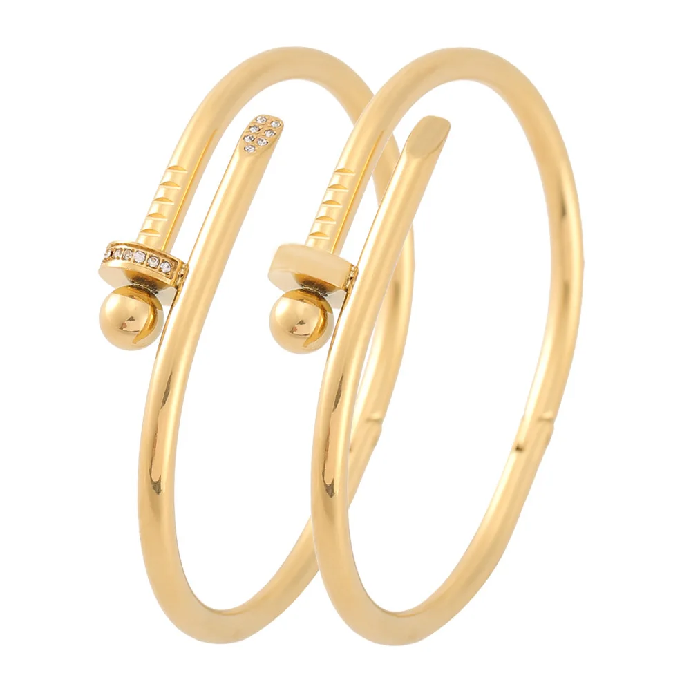 WY, водостойкие 18 карат, золото, нержавеющая сталь, витая проволочная манжета, слон, модные ювелирные изделия, бусы и подвески, браслеты, браслеты для Wom