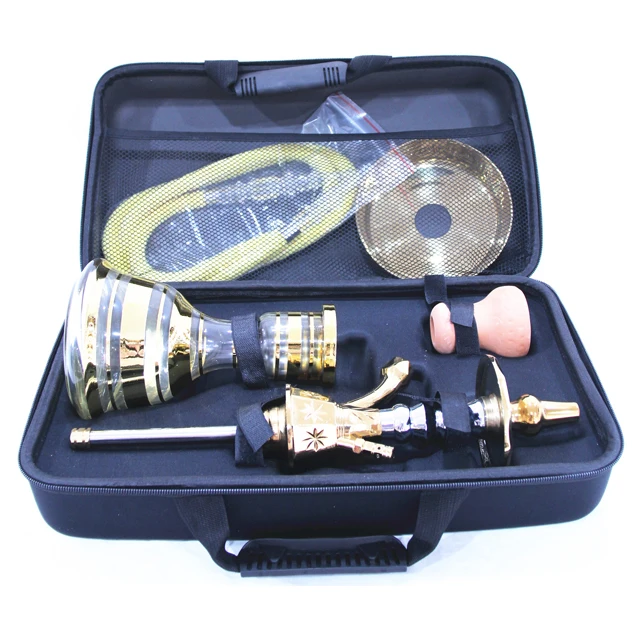 Современный дизайн с алюминиевым покрытием Египетский кальян Khalil Mamoon