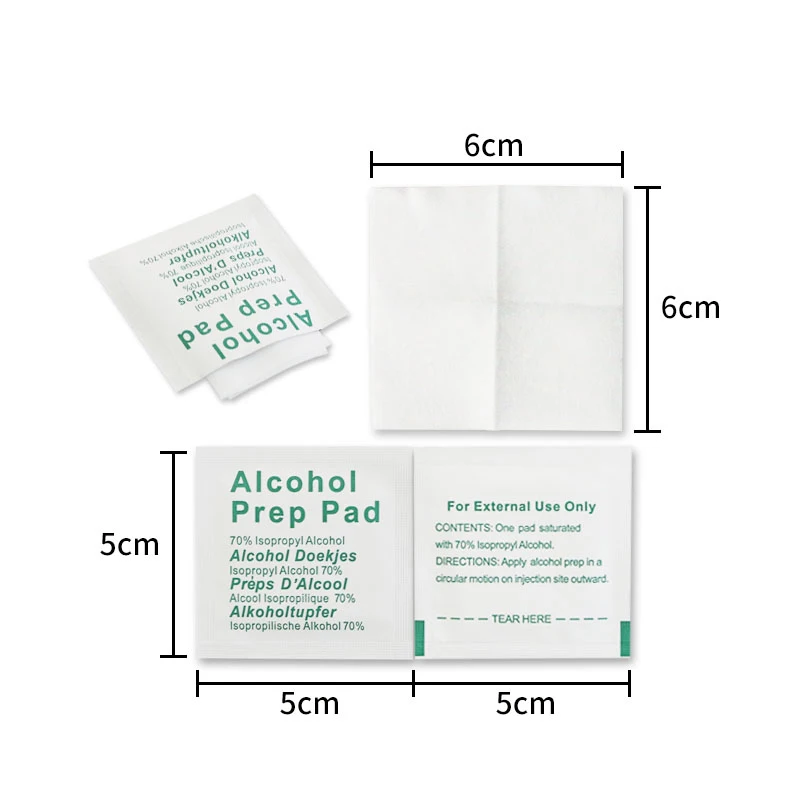 Packaging Prep Wet Wipes Disinfection Use 70% Isopropyl Alcohol Pads for Screen Proctor Lens Glasses Cleaning