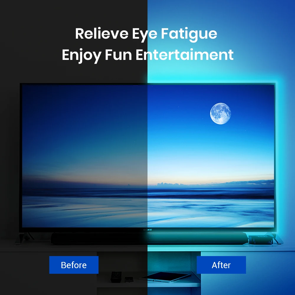Светодиодная лента BroadLink с ИК-управлением, RGB, работает с Alexa Google Assistant Smart WiFi