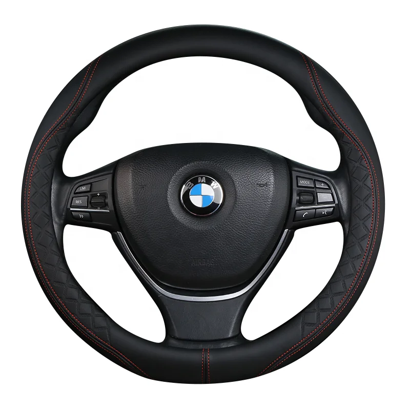 Manufacturers sell new hot car accessories directly sports colorful waterproof PU car steering wheel cover