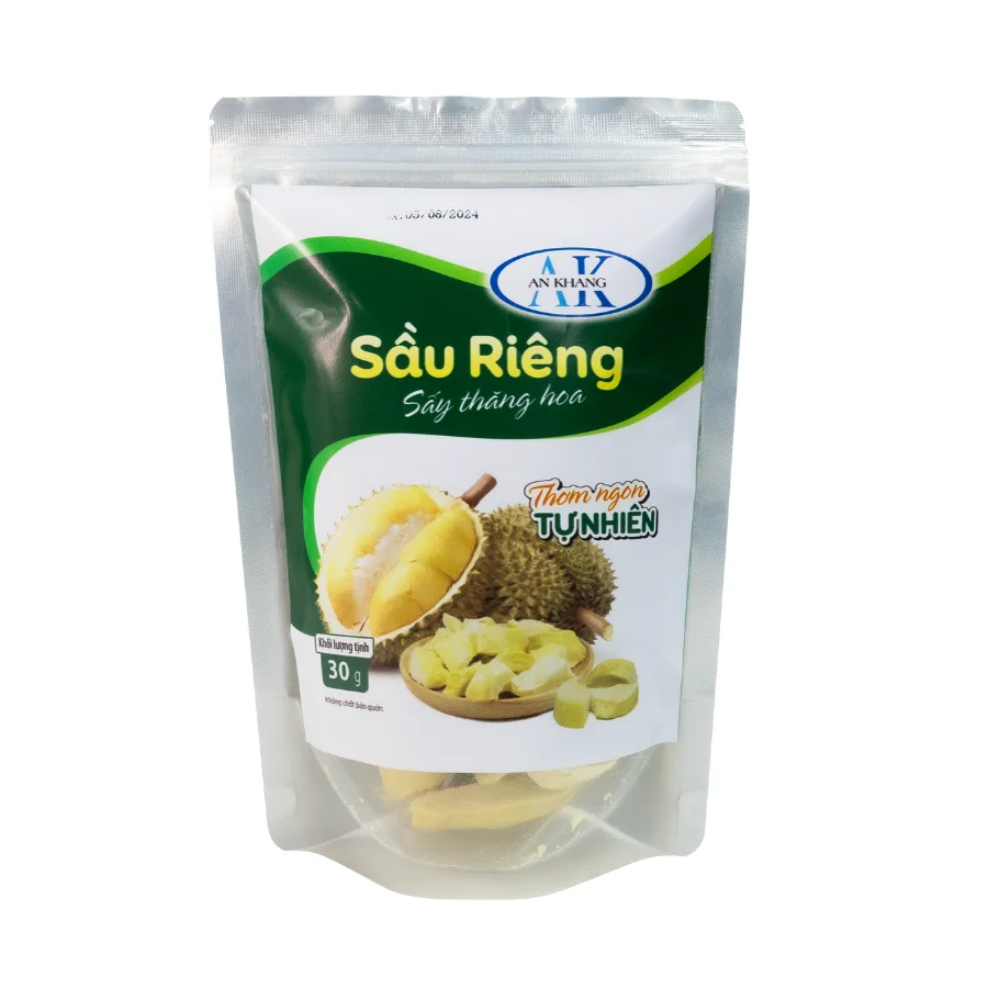 Top Selling Soft Dried Durian Organic Candied Fruit Eat Directly HACCP Certificate Plastic Bag Package Vietnamese Manufacturer