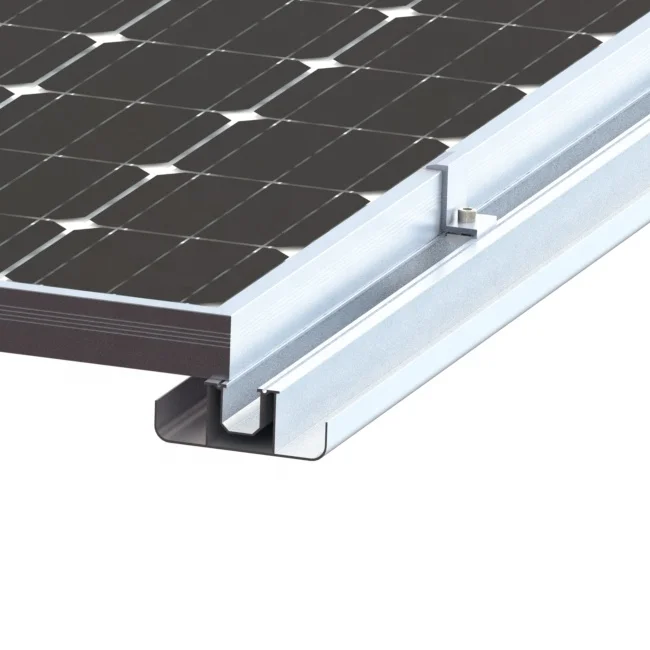 Solar BIPV Mounting Rails Aluminum Solar Mount PV Panel Mounting Racks