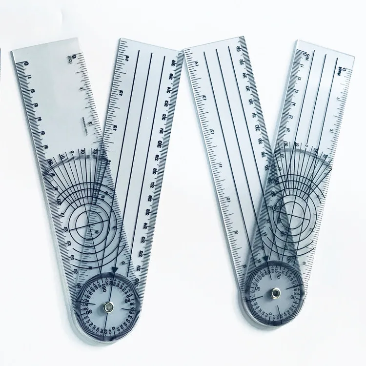 Bulk wholesale Flexible Goniometer Protractor Medical Orthopedics Bone Plastic Scale Goniometer Ruler