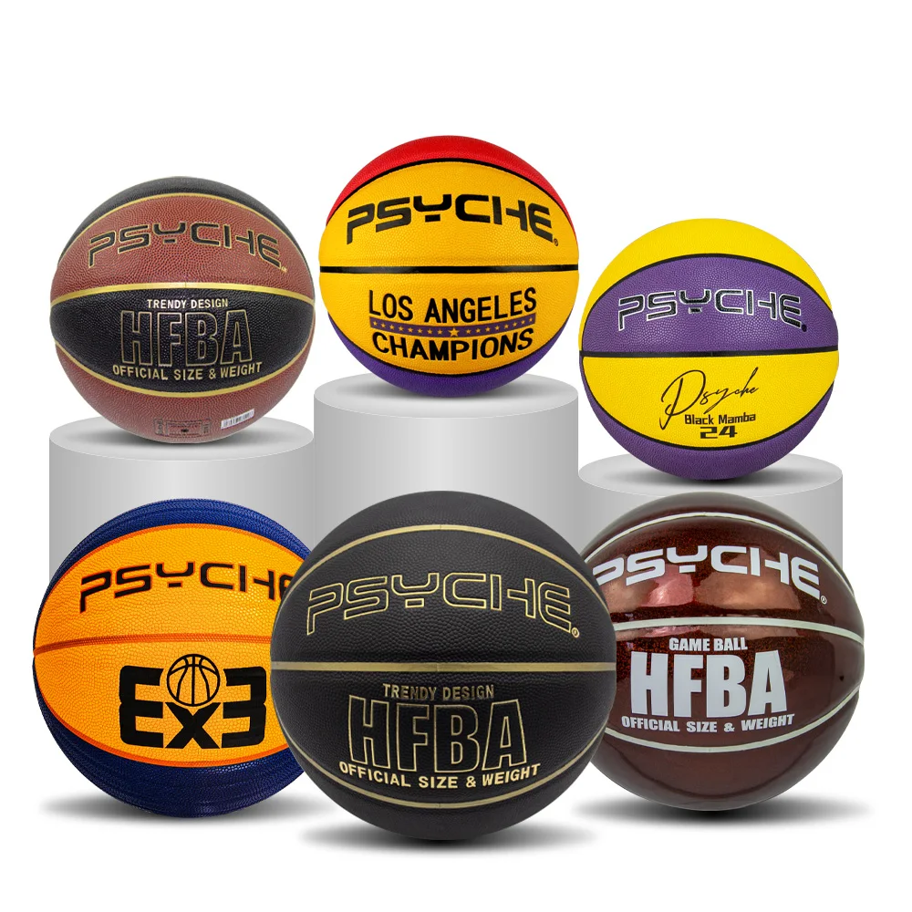 PSYCHE custom basketball logo exclusively for Russia basketball wholesale tarmak PU basketball