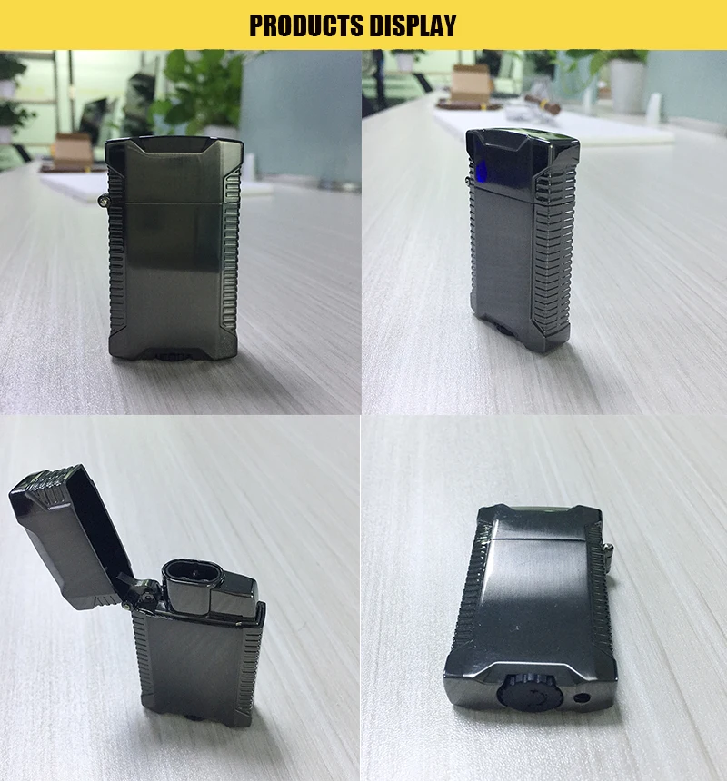 New Arrival Personalized Black Metal Blank Sublimation Lighter Luxury Vintage Design Jet Refillable Logo Torch Cigarette Use