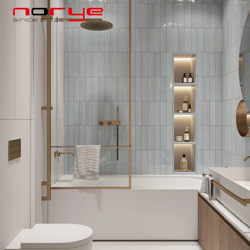 waterproof shower niches Embedded Bathroom Metal Shelf Closet Living Room Storage Niche