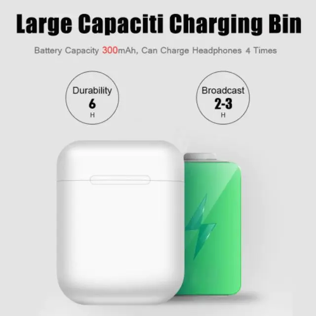 TWS Wireless Headphones J18 In Ear Buds Wireless Earphones with Microphone Waterproof Gaming Headset for Mobile Phone Earbuds