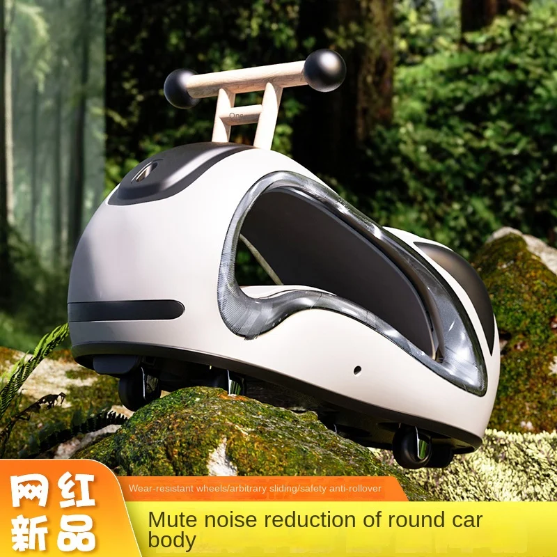 Electric Peanut Car Twister Silent Universal Roller Slide 1-3 Year Old Children Anti-Fall Anti-Rollover Scoot First Birthday