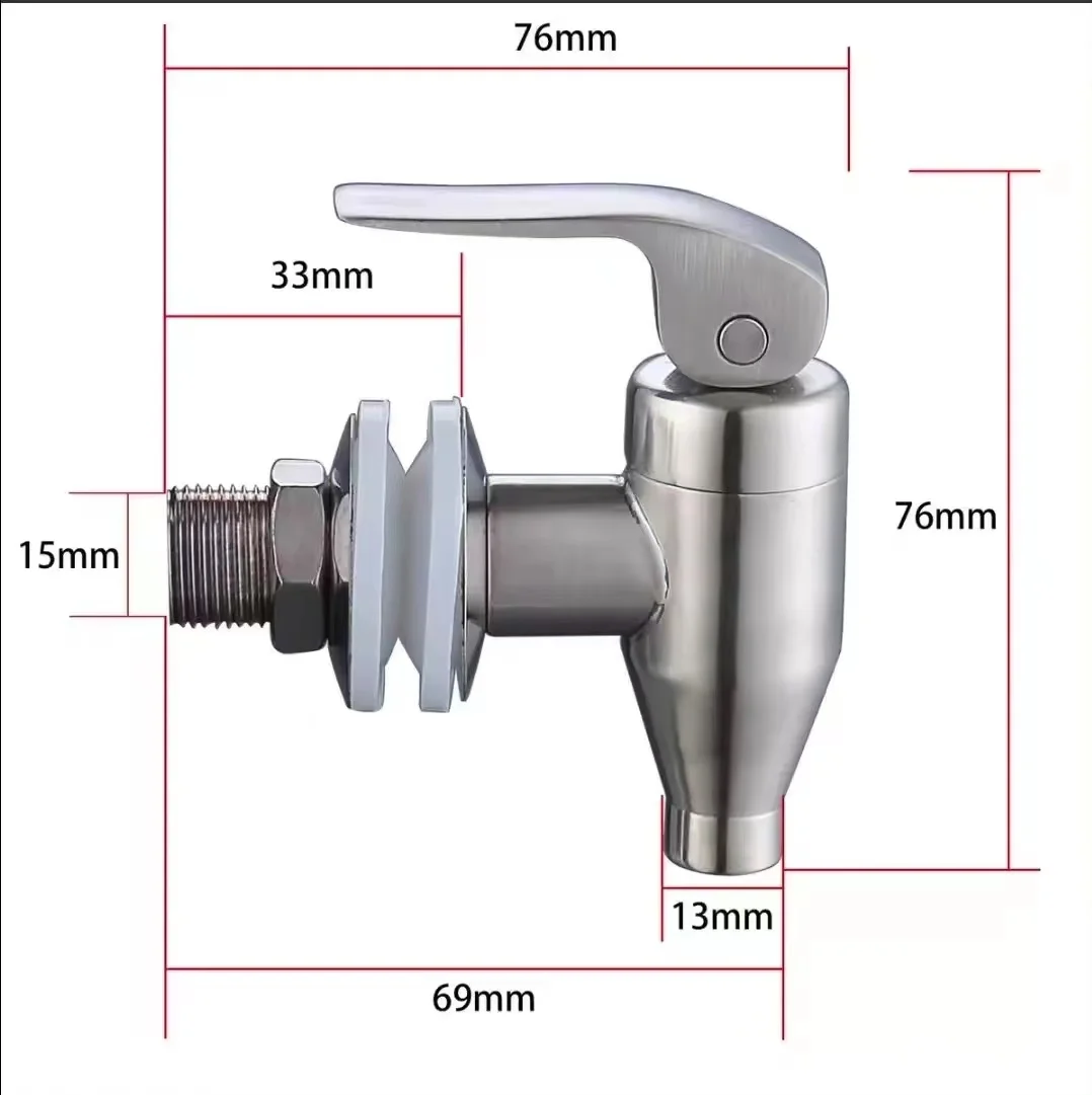 Taps Manufacture Glass Water Drink Dispenser Stainless Steel 304 Glass Spigot