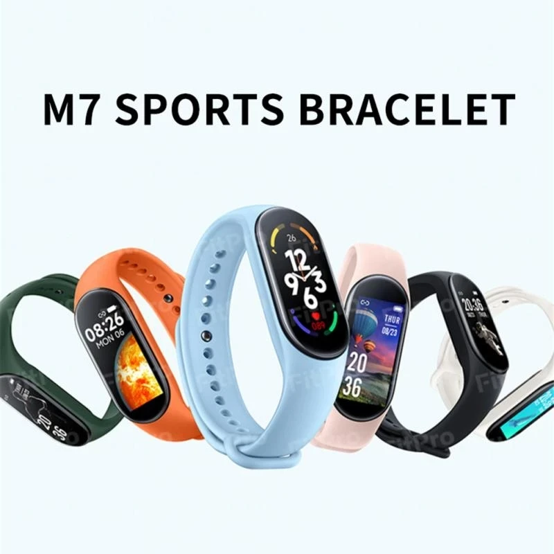 Smart Band M7 Smartband Bracelet Wristband Fitness Tracker Blood Pressure Heart Rate BP Monitor Waterproof Smart Watch M6