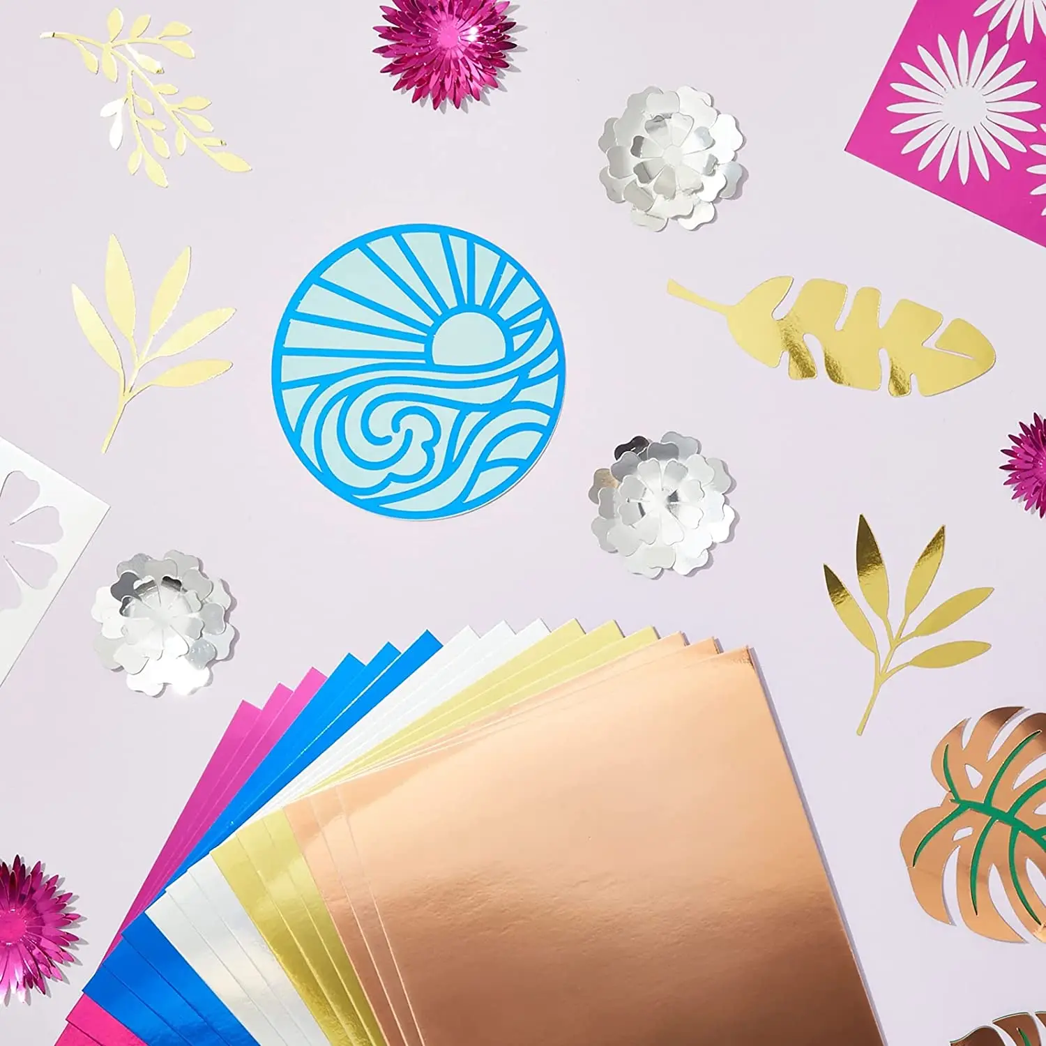 Wholesale Gold Metallic Colored Cardstock Paper, Assorted Colors for Arts and Crafts, Classroom, DIY Projects