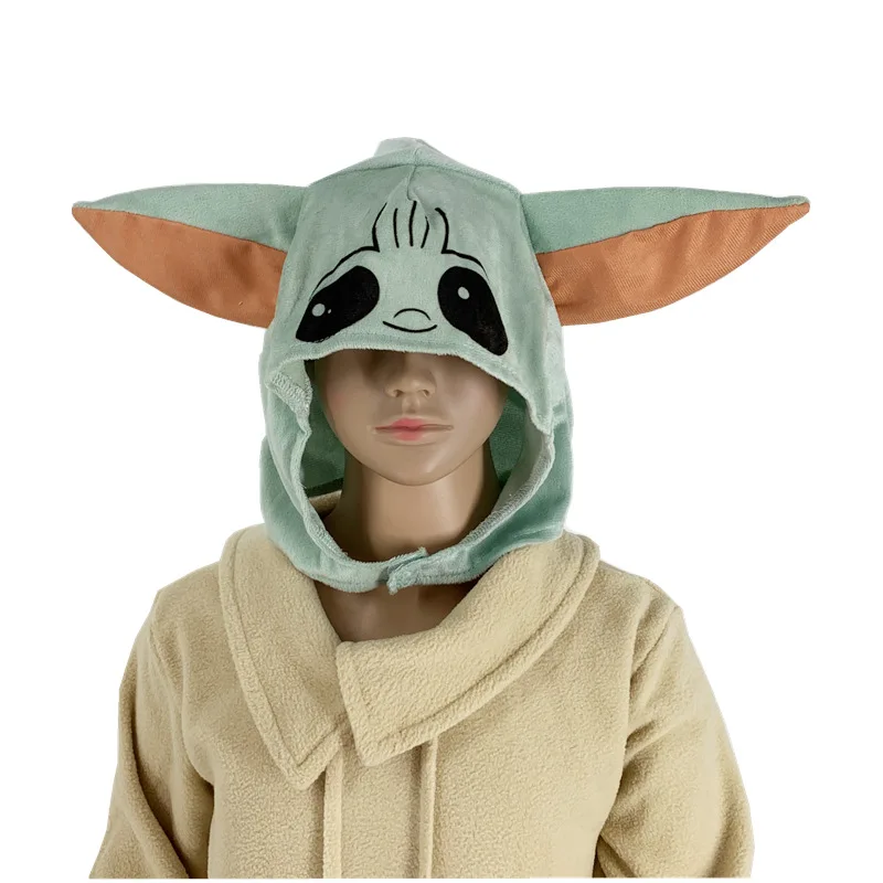 Mandalorian Baby Yoda Halloween Costume Unisex Alien Cosplay Set for Adults and Children Stage Show Perfect