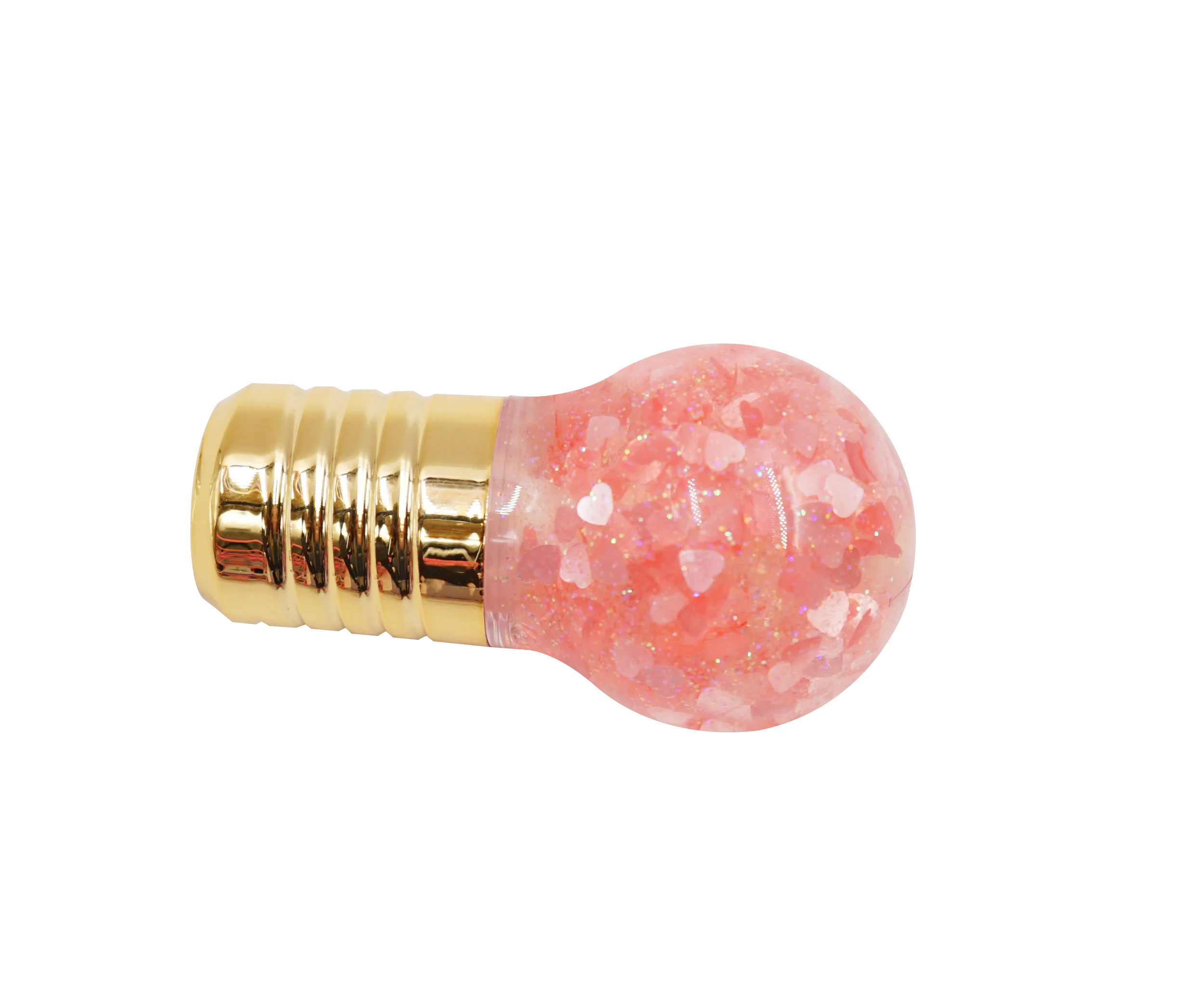 Портативный блеск для губ с фруктовым ароматом, Одноцветный Блестящий Блеск для губ с лампочкой, блеск для губ в форме