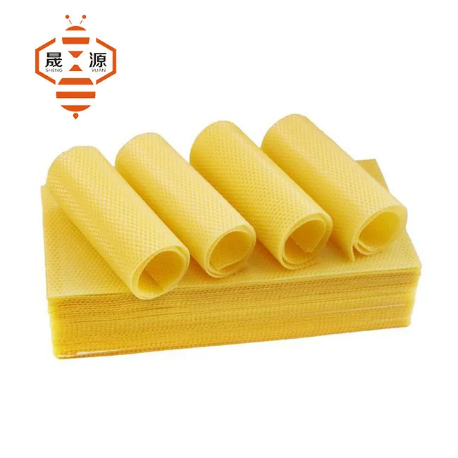 Pure Natural Honey Comb Beeswax Sheets White Beeswax Foundation Sheet