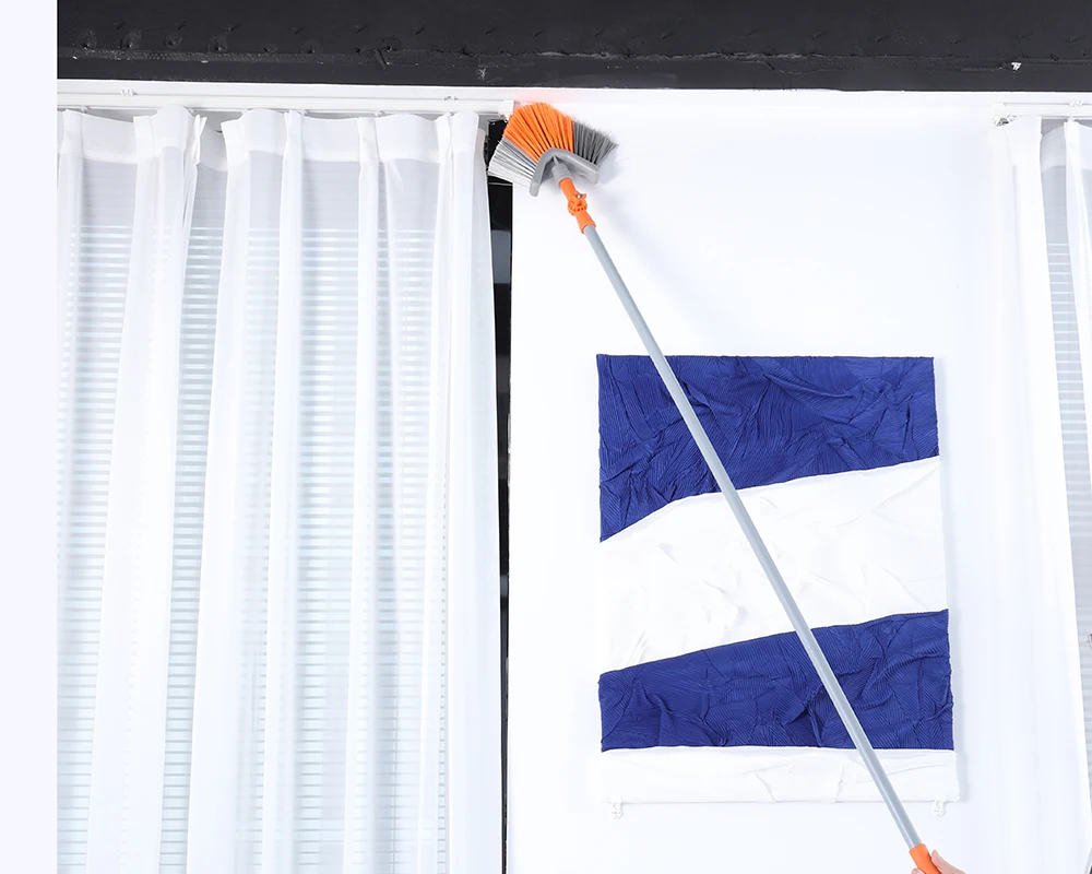 High quality telescopic roof cleaning brush revolve ceiling cleaning brush